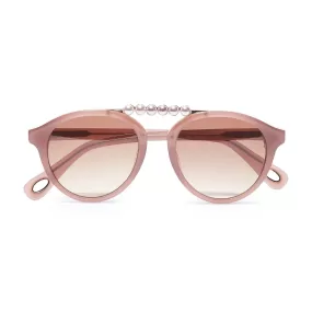 MAUVE PEARL COURTSIDE SUNGLASSES