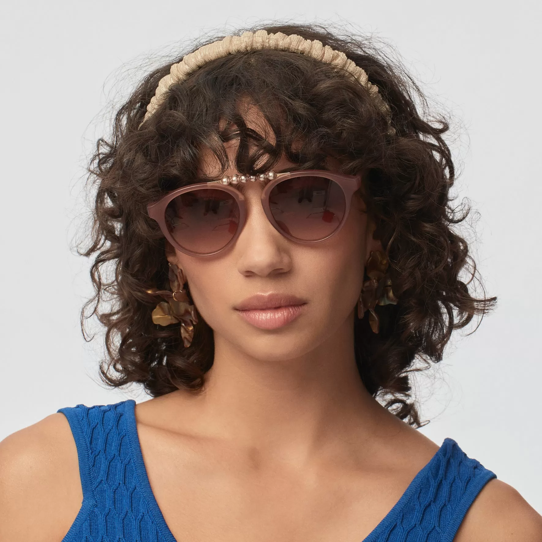 MAUVE PEARL COURTSIDE SUNGLASSES