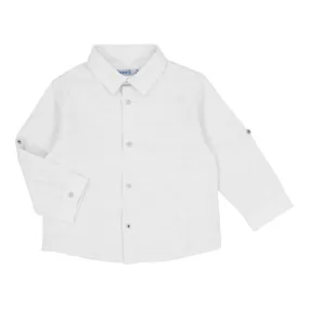 Mayoral Baby White Linen Dress Shirt_ 117-32