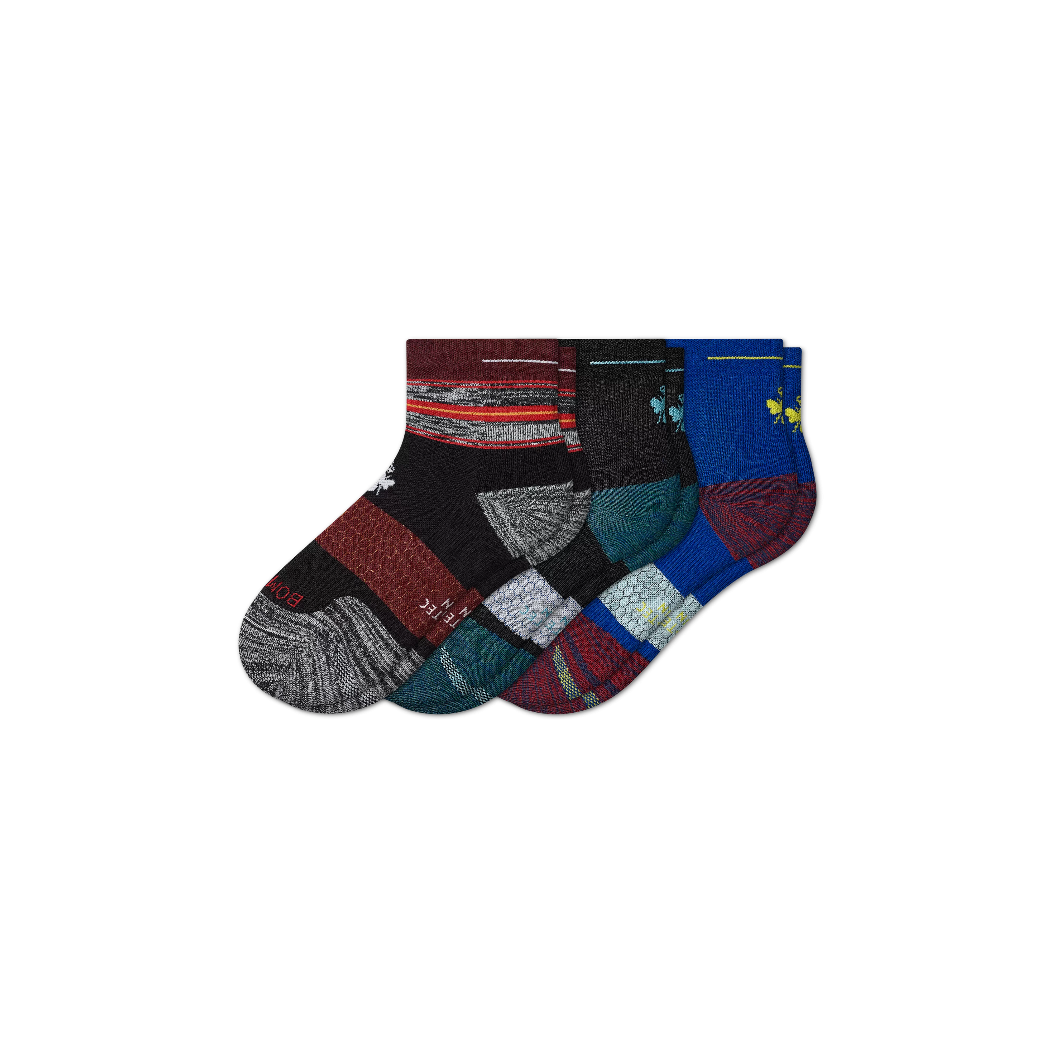 Men's Running Quarter Sock 3-Pack