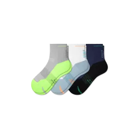 Men's Running Quarter Sock 3-Pack