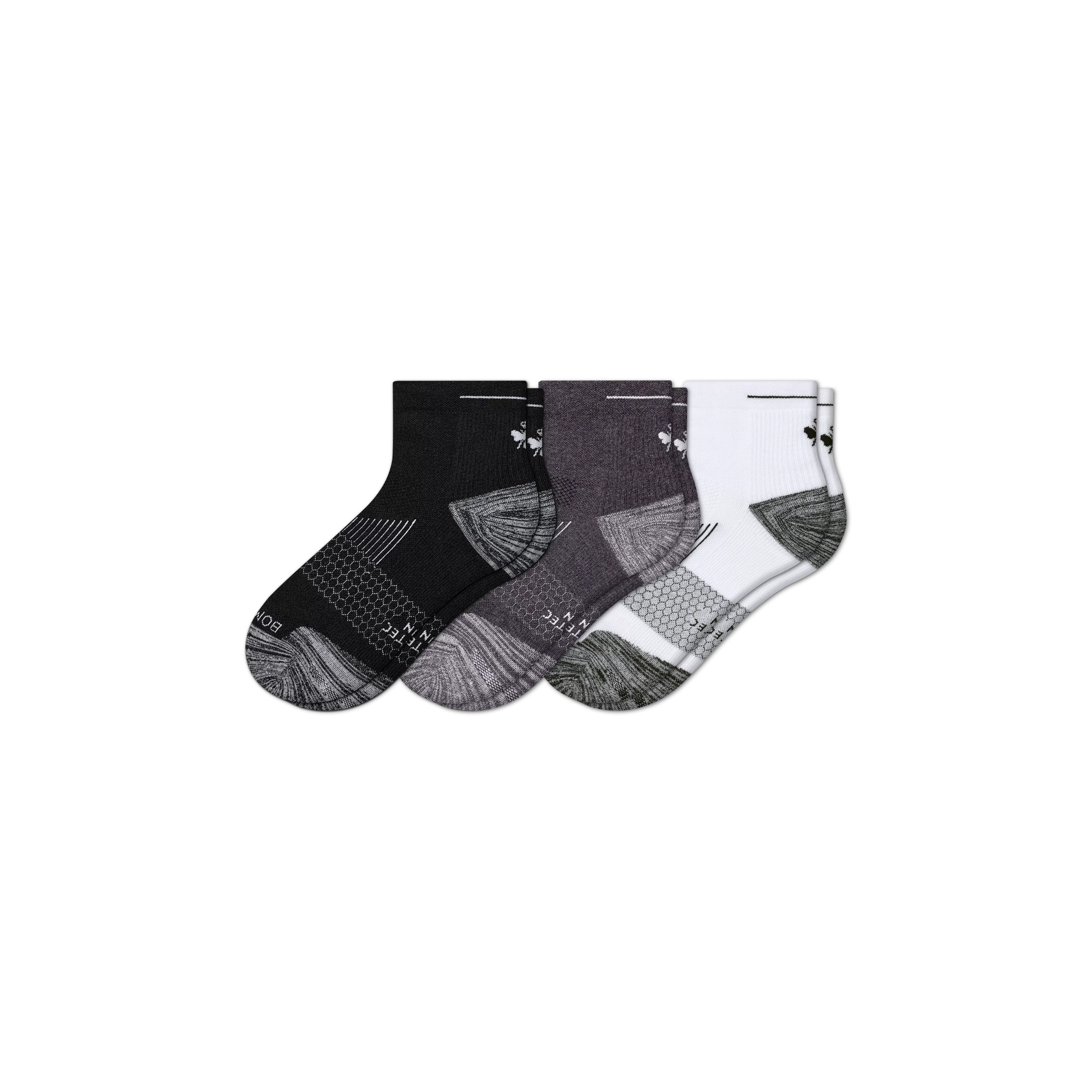 Men's Running Quarter Sock 3-Pack