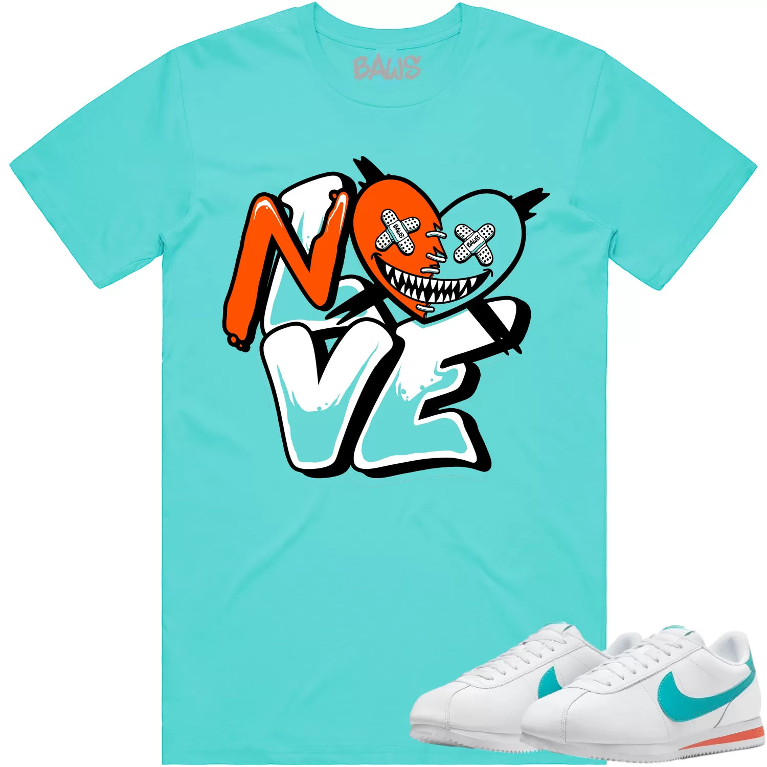 Miami Cortez Dolphins Shirt to Match - MIAMI NO LOVE BAWS