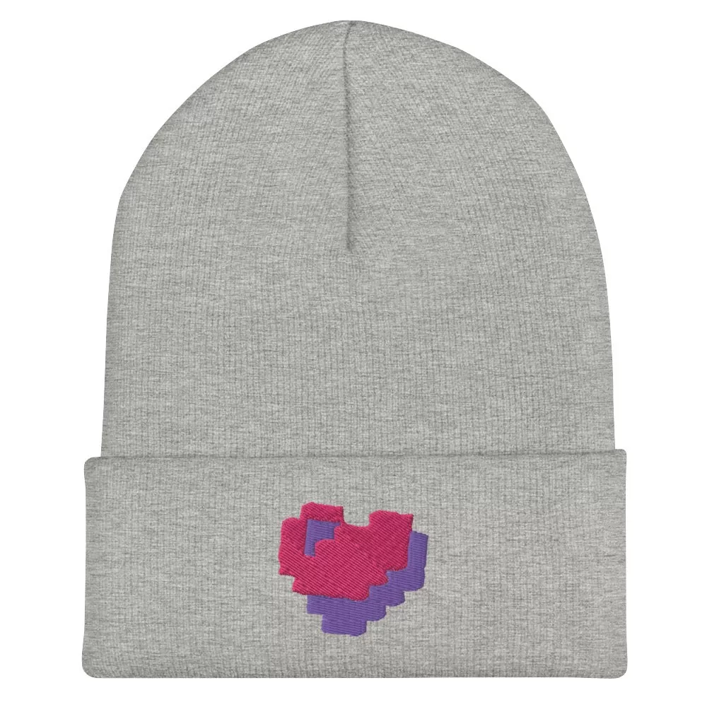 Minecraft Heart Cuffed Beanie