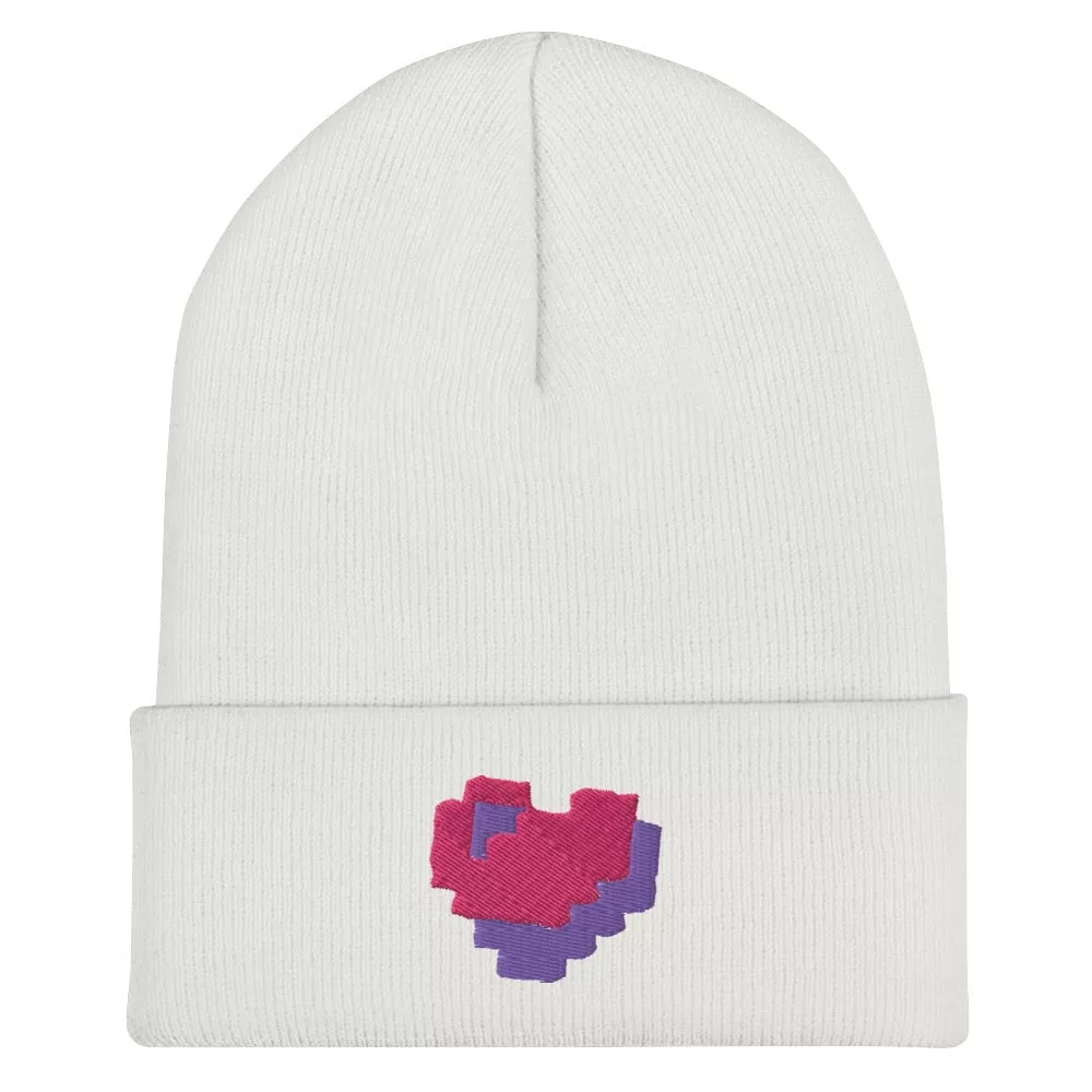 Minecraft Heart Cuffed Beanie