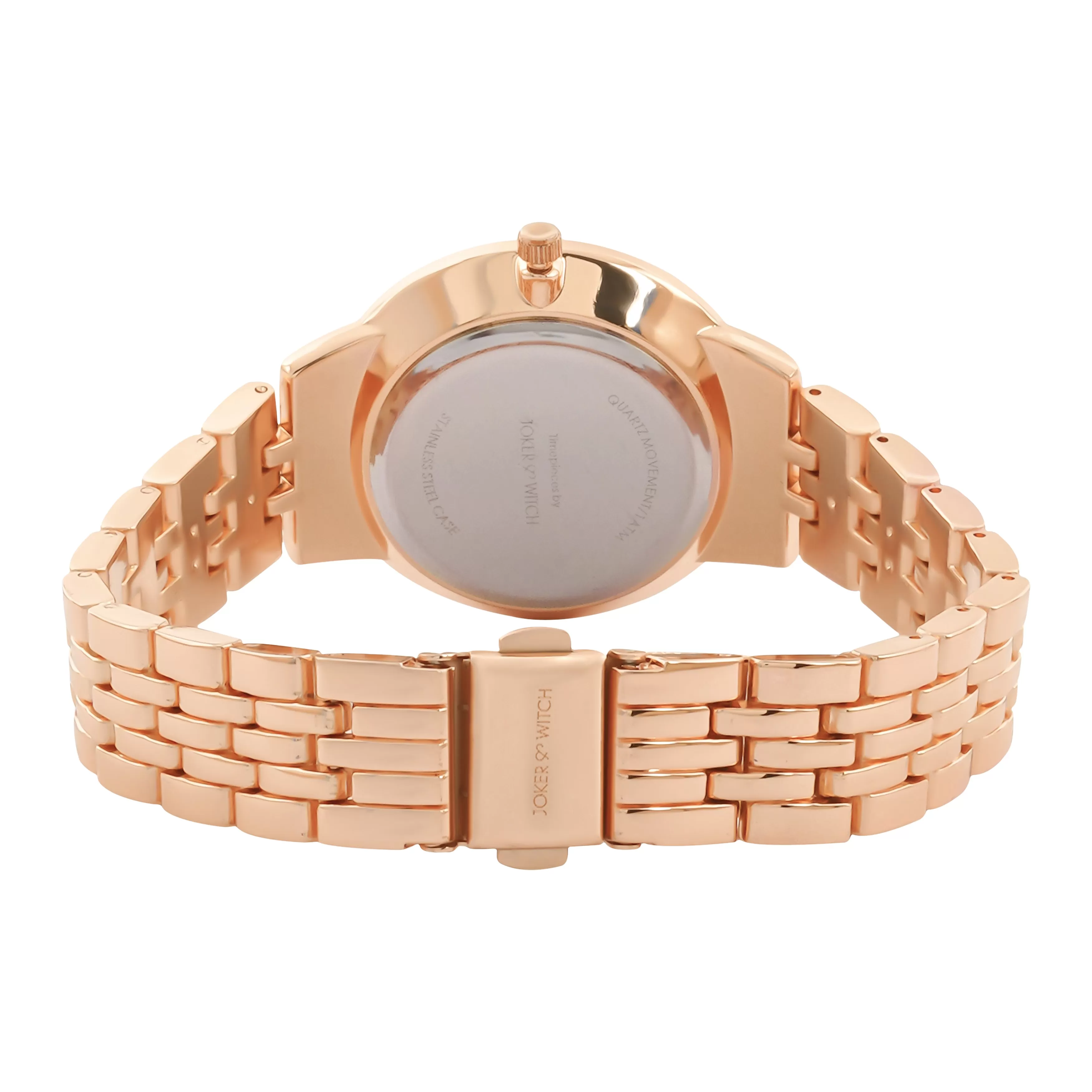 Mini Aimee Black Dial Rose Gold Watch