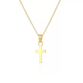 Mini Cross Pendant - 18K Gold