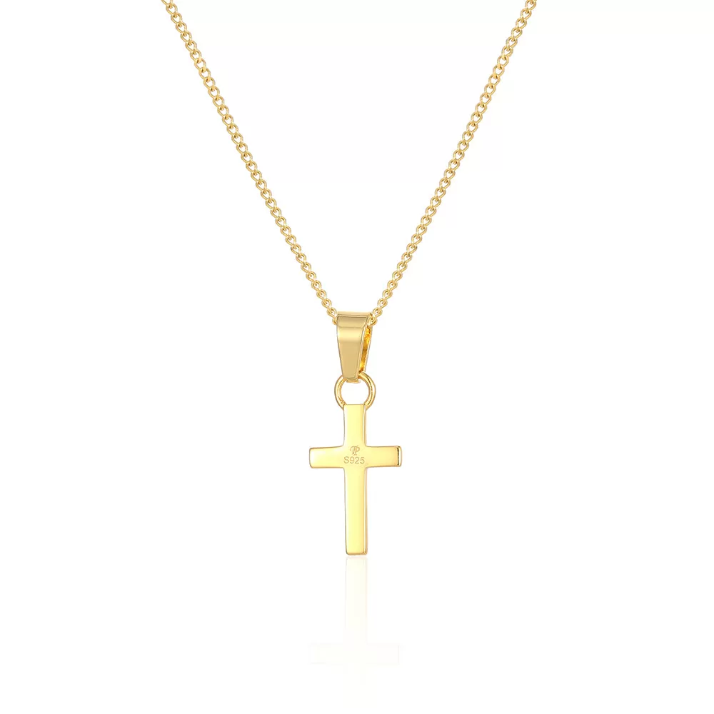 Mini Cross Pendant - 18K Gold