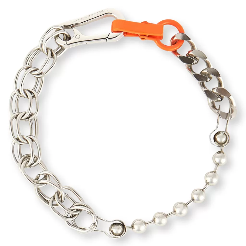 Multichain Necklace - Silver/Orange