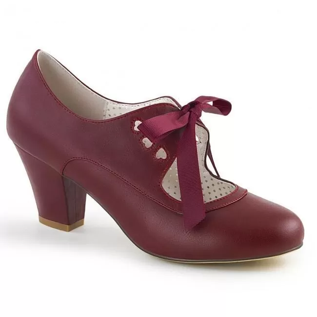 Pin Up Couture Wiggle-32-Burgundy-Size 9-Clearance