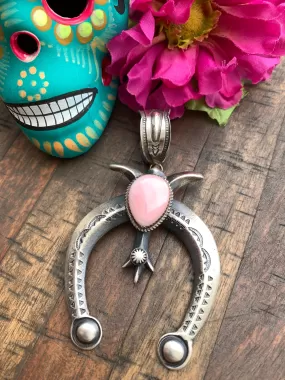 Pink "Cotton Candy" Naja Pendant #10