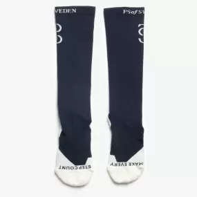 PS of Sweden Navy and Cream Holly Riding Socks