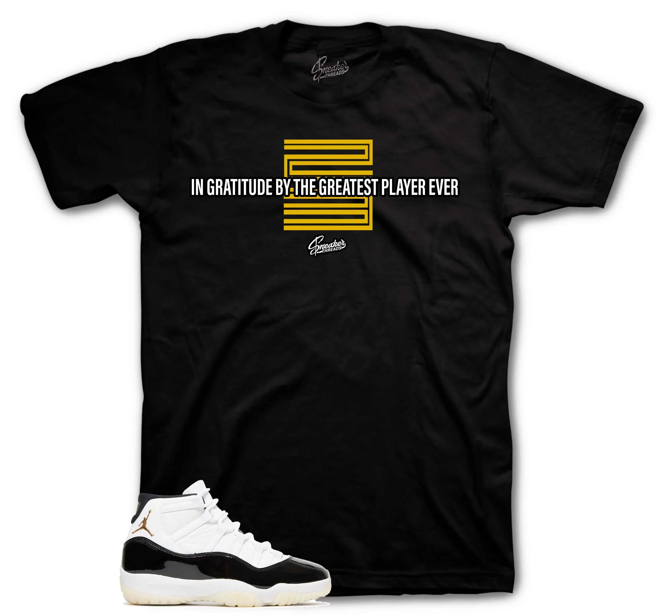 Retro 11 Gratitude Shirt - Greatest Player - Black