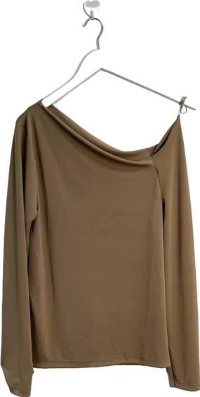 River Island Brown Boat Neck Top UK 14