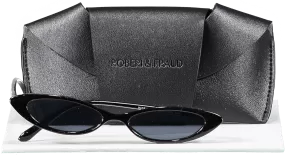 Roberi & Fraud Black Frances Sunglasses  in case