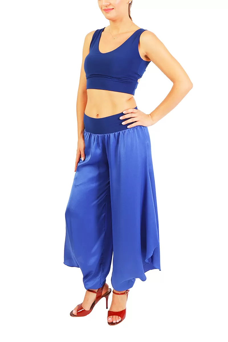 Satin Tango Pants with Slits