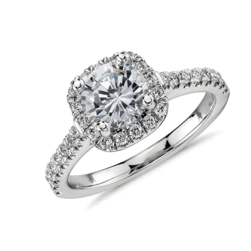 Simulated Carefully Crafted Diamond Rings