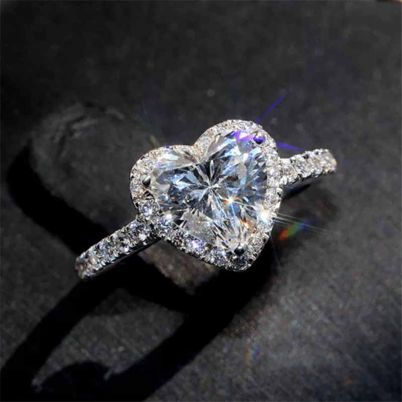 Simulated Carefully Crafted Diamond Rings