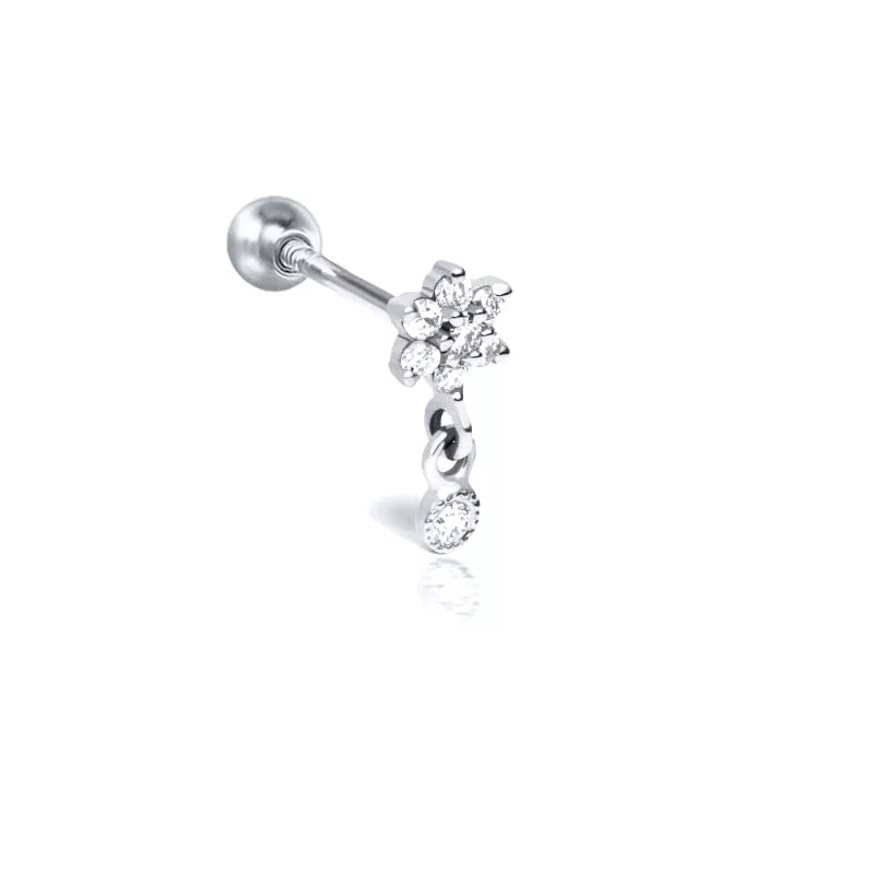 Sterling Silver Piercing Stud Earring