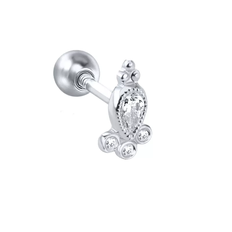 Sterling Silver Piercing Stud Earring