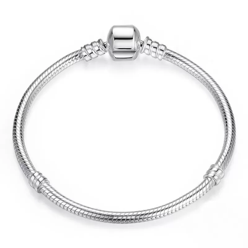 Sterling Silver Sparkling Chain Bracelet