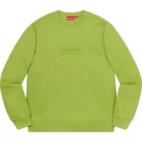 Supreme Cutout Logo Crewneck (Lime)