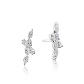 Tacori 18k Stilla Pear Diamond Earrings