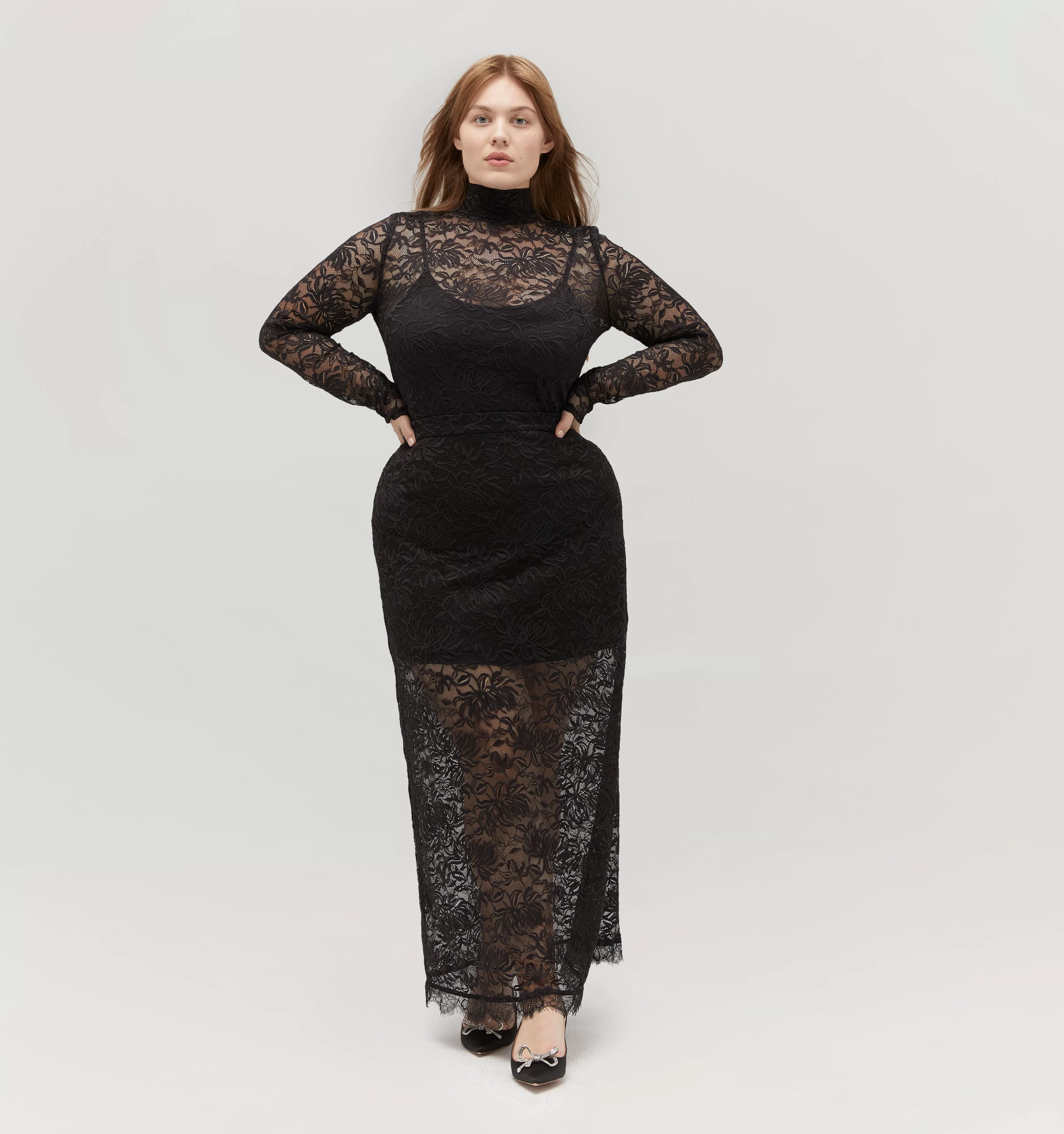 The Pia Top - Black Lace