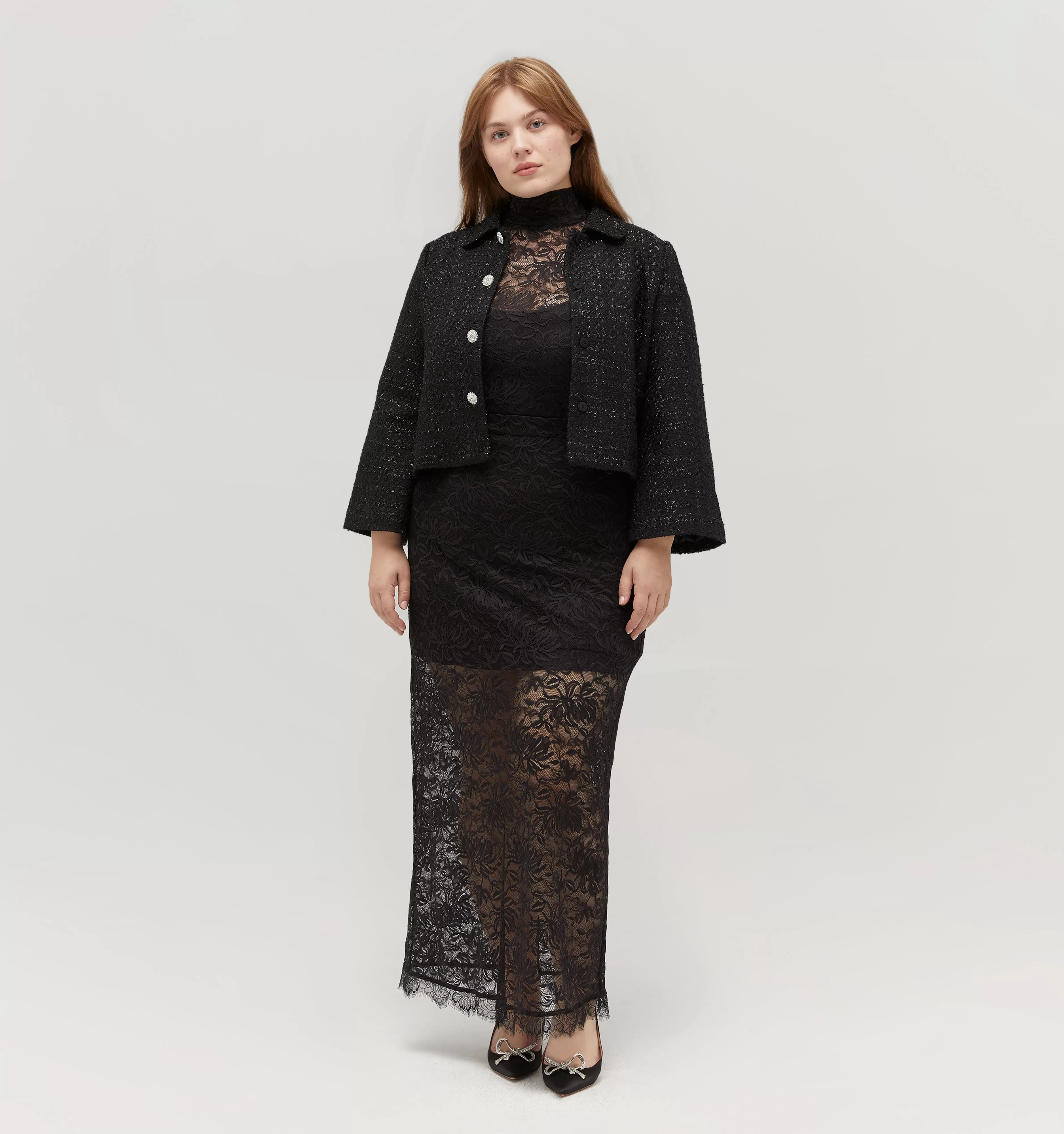 The Pia Top - Black Lace