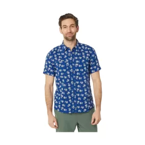 Toad & Co Men's Salton Short Sleeve Shirt - Sea Blue Daisy Print