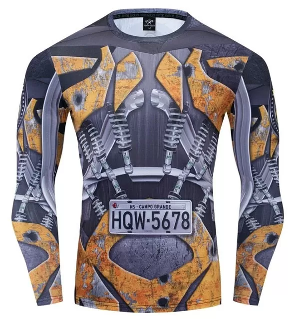 Transformers 'BumbleBee' Compression Long Sleeve Rashguard