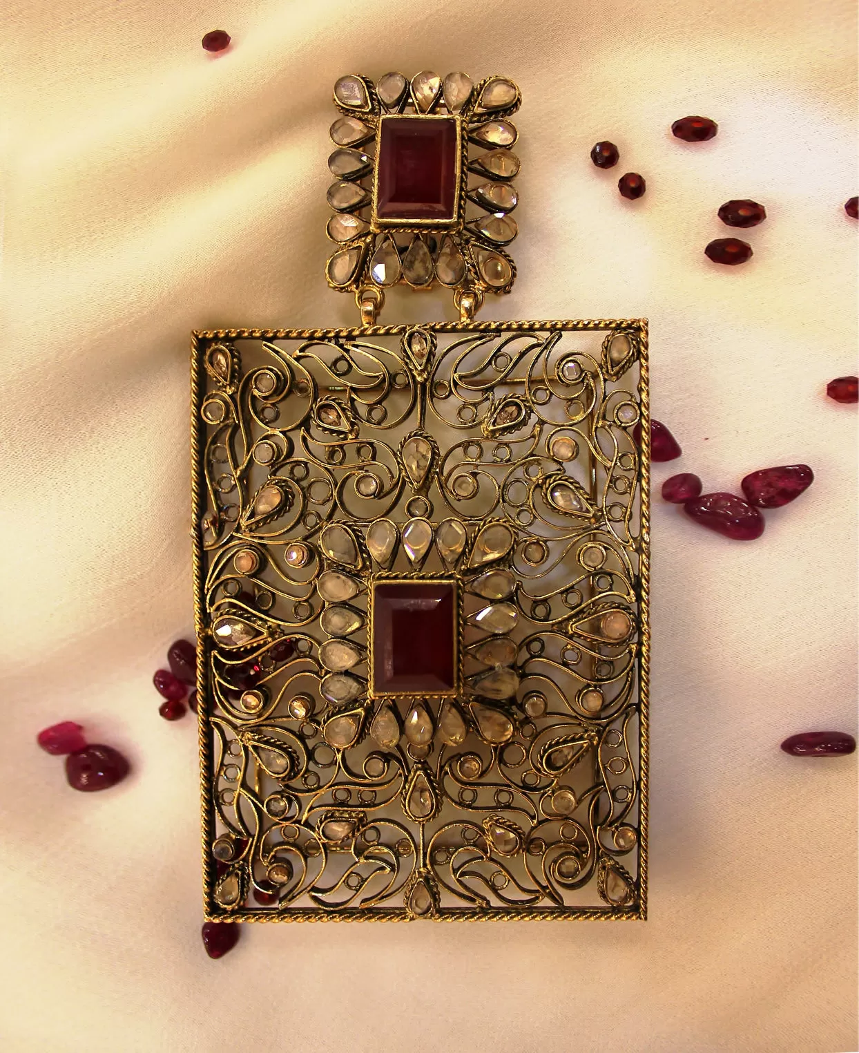 Vintage and Traditionally crafted Box Pendant