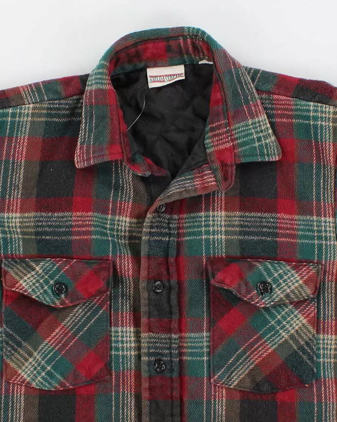 Vintage Men's Plaid Padded Over Shirt - M