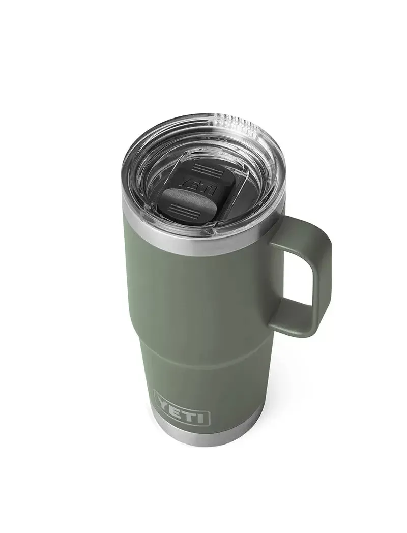 Yeti Rambler 20oz Travel Mug Camp Green